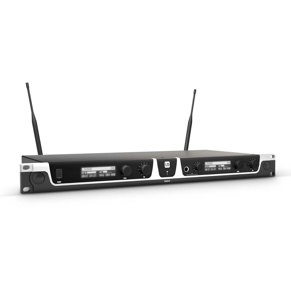 LD Systems U505 HHD 2 - Wireless Microphone System with 2-Dynamic Handheld Microphones - 470 - 490 MHz - Image 2