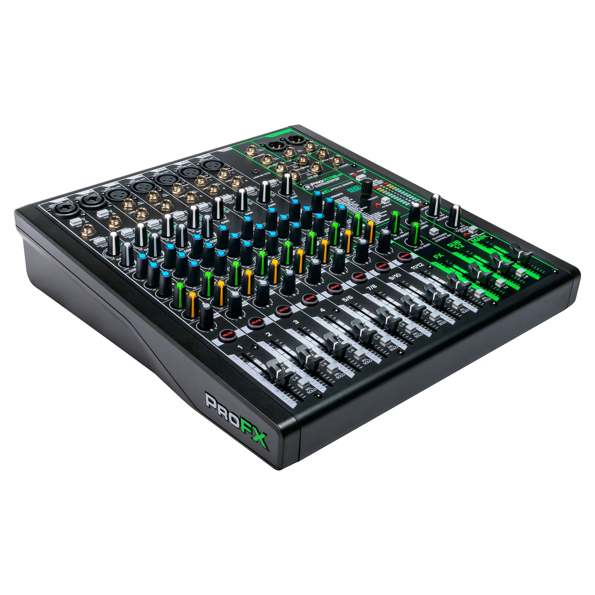 Mackie ProFXv3 Series, 12-Channel Professional Effects Mixer with USB, Onyx Mic Preamps and GigFX effects engine - Unpowered (ProFX12v3) - Image 2