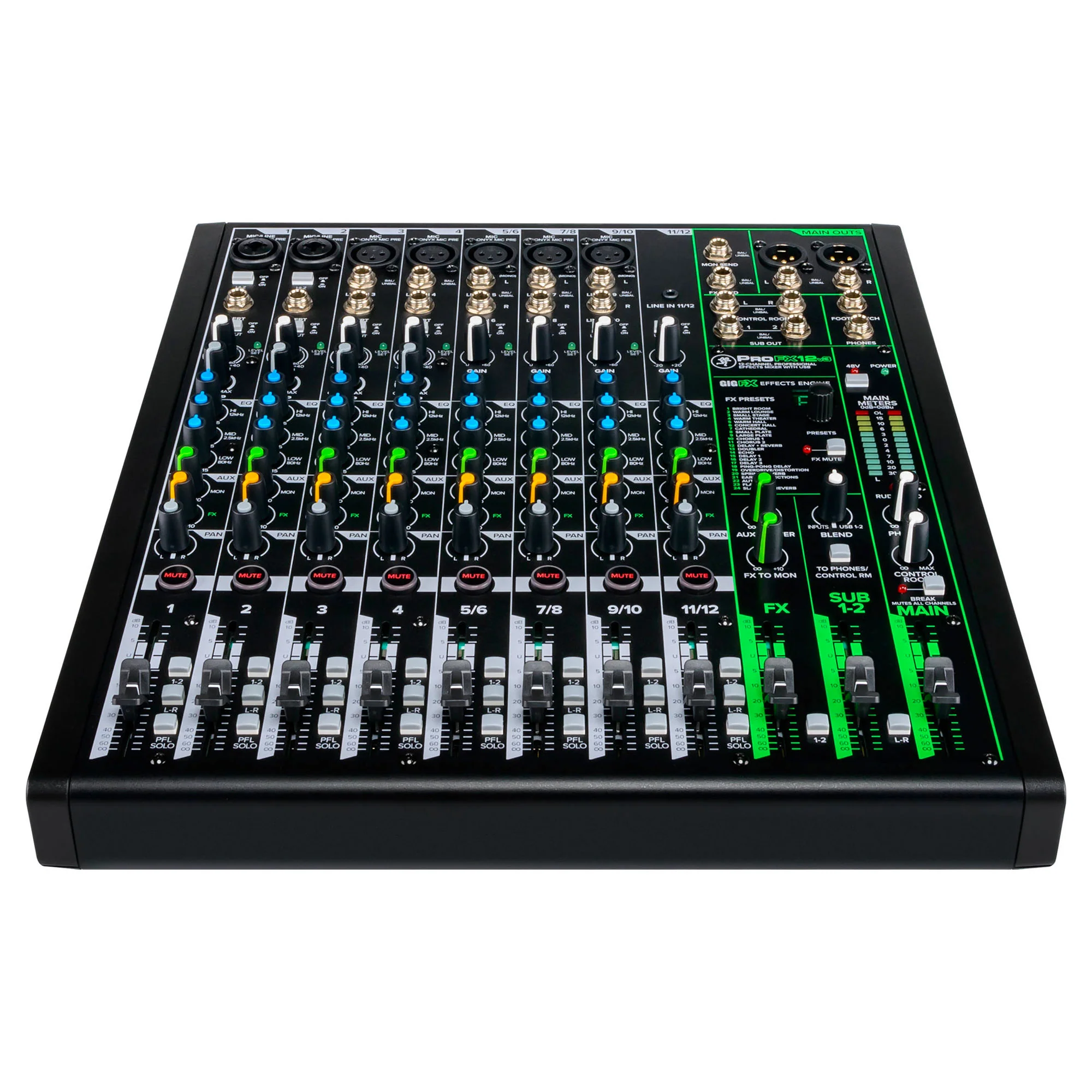Mackie ProFXv3 Series, 12-Channel Professional Effects Mixer with USB, Onyx Mic Preamps and GigFX effects engine - Unpowered (ProFX12v3) - Image 3