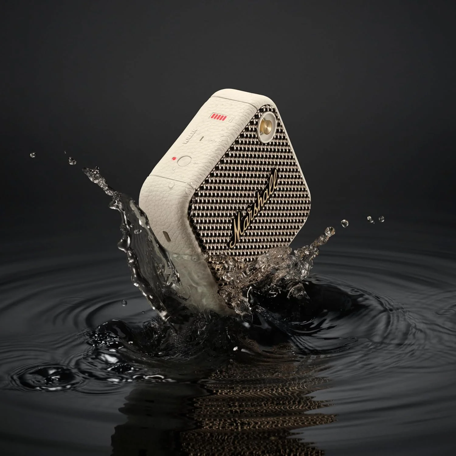 Marshall Willen Portable Bluetooth Speaker, Cream - Image 6
