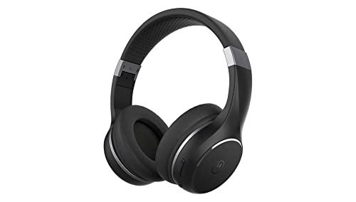 Motorola Escape 220 - Wireless Bluetooth Headphones (HD Sound, Integrated Microphone, 23 Hours of Playtime, Noise Isolation, Foldable and Compact), Black