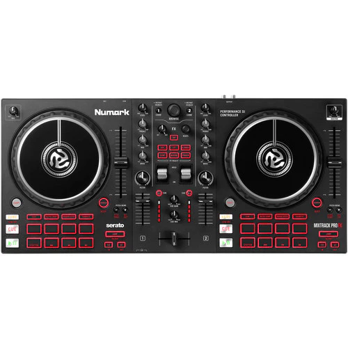 Numark Mixtrack Pro FX DJ Controller for Serato DJ with FX Paddles (Black) - Image 3