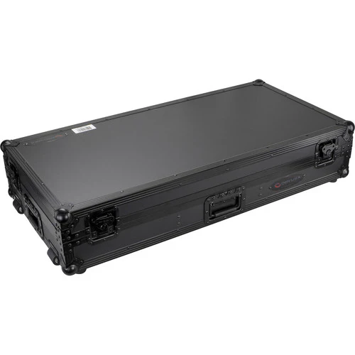 Odyssey Black Label Coffin Coffin Flight Case for 10" DJ Mixer and Two Large-Format Media Players (All Black) - Image 2