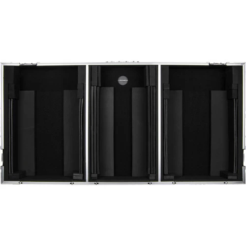 Odyssey Coffin Coffin Flight Case for 10" DJ Mixer and Two Large-Format Media Players (Black & Silver) - Image 3