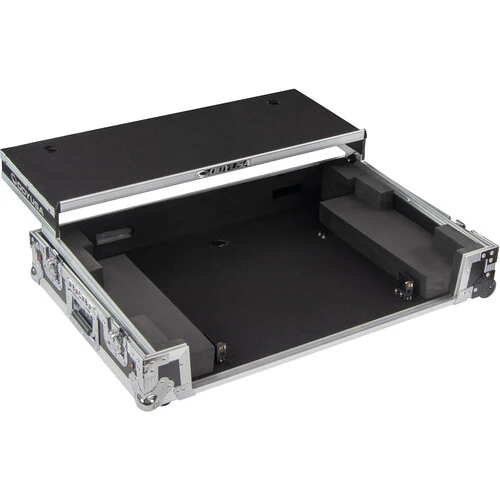 Odyssey DDJ-FLX10 Flight Case with Glide-Style Laptop Platform and Corner Wheels (Black/Silver) (Open Box) - Image 4