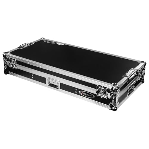Odyssey DJ Coffin Flight Case with Wheels for Pioneer DJM-A9 / CDJ-3000 (Silver on Black) - Image 4