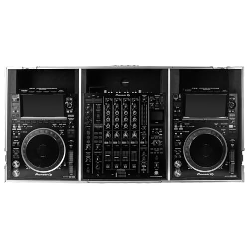 Odyssey DJ Coffin Flight Case with Wheels for Pioneer DJM-A9 / CDJ-3000 (Silver on Black) - Image 6