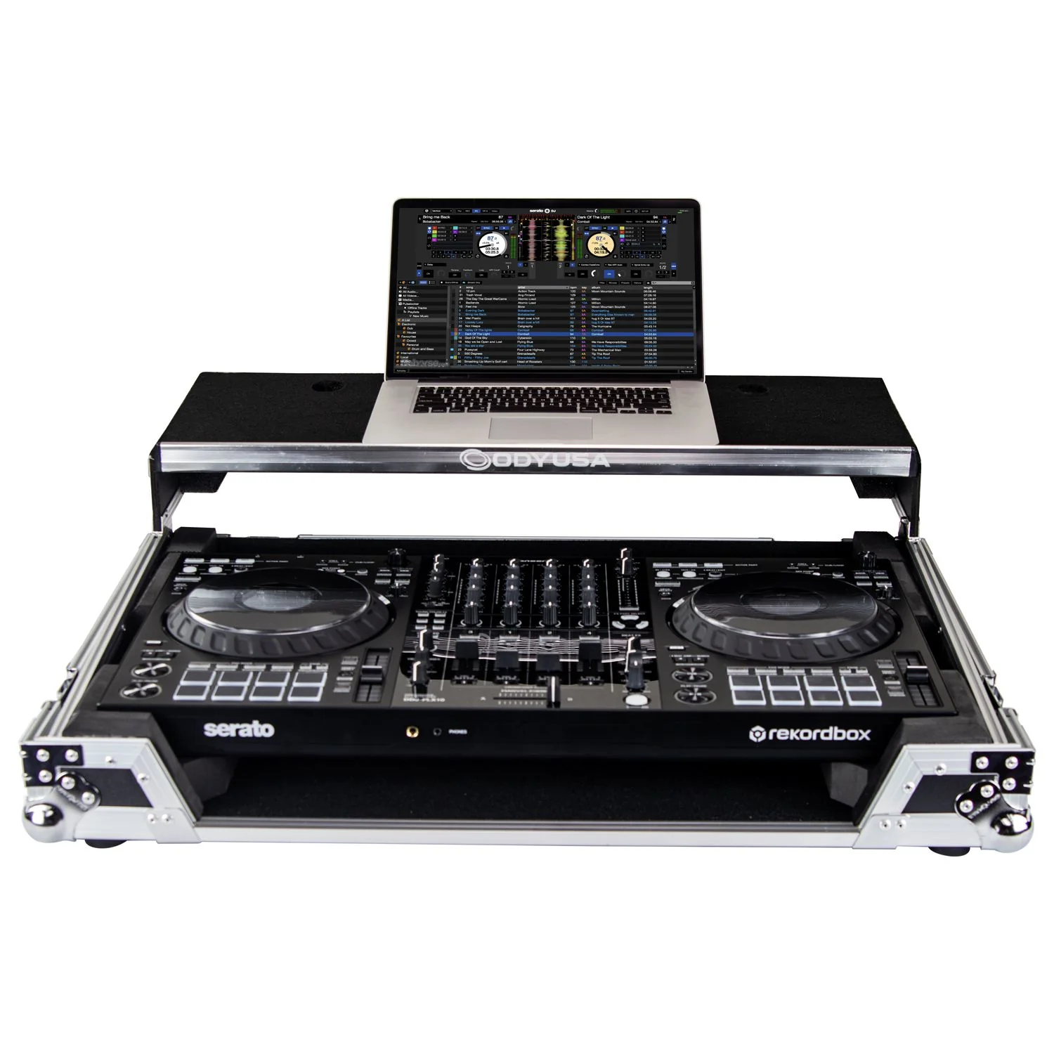 Odyssey FZGSFLX10WM DJ Flight Case with Glide Style Laptop Platform and Wheels for Pioneer DDJ-FLX10 (Open Box) - Image 2