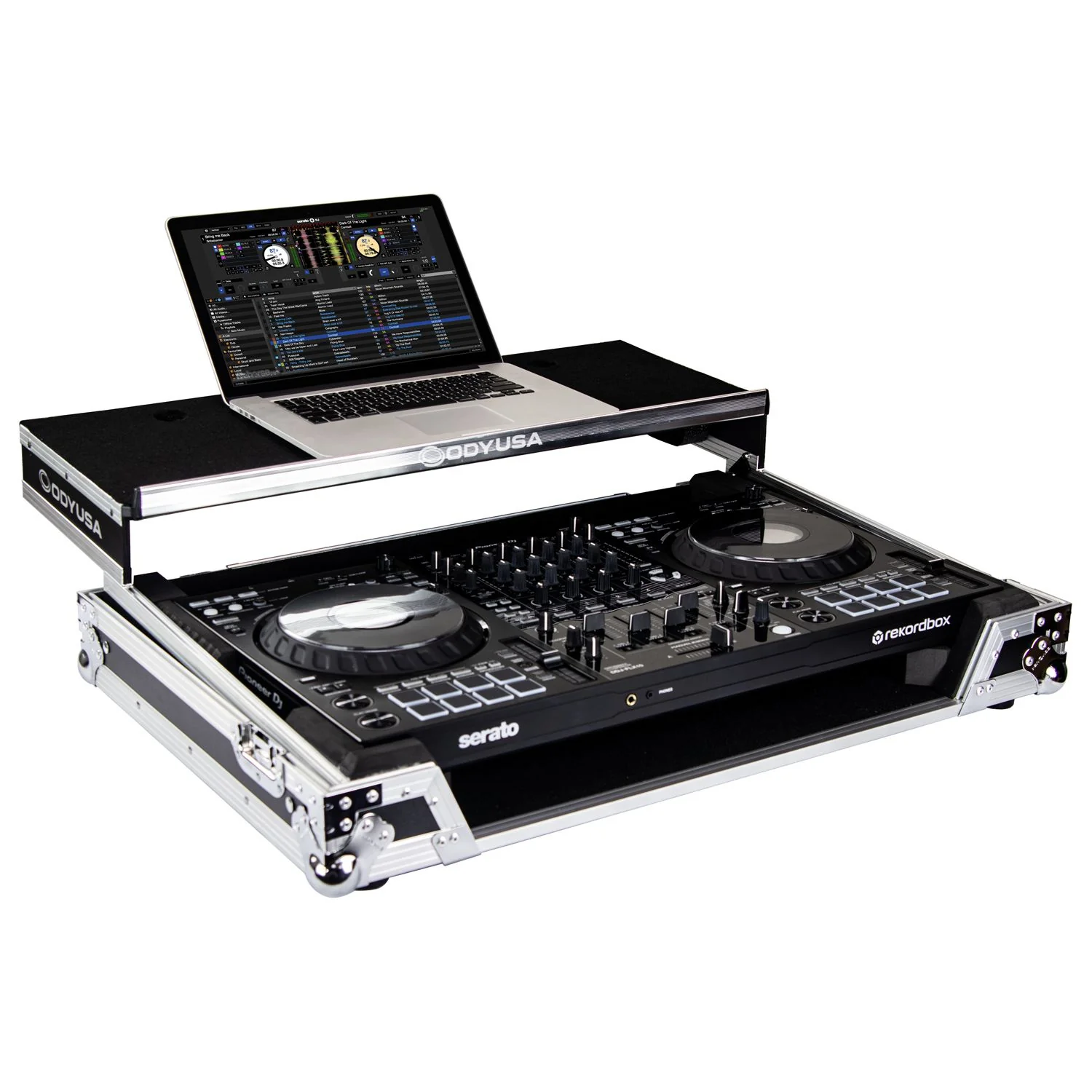 Odyssey FZGSFLX10WM DJ Flight Case with Glide Style Laptop Platform and Wheels for Pioneer DDJ-FLX10 (Open Box) - Image 3