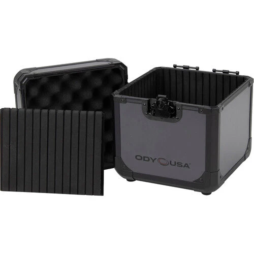 Odyssey Innovative Designs KROM 7" Vinyl Utility Case for 60 Records (Black on Gray) (Open Box) - Image 2