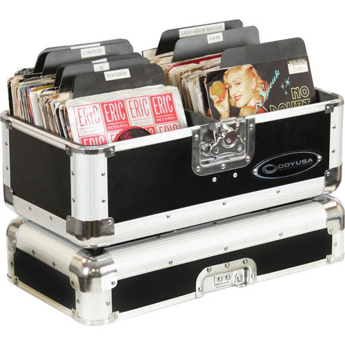 Odyssey Innovative Designs Limited Edition Krom Record/Utility Case for 120 7" Vinyl Records (Black) (Open Box) - Image 3