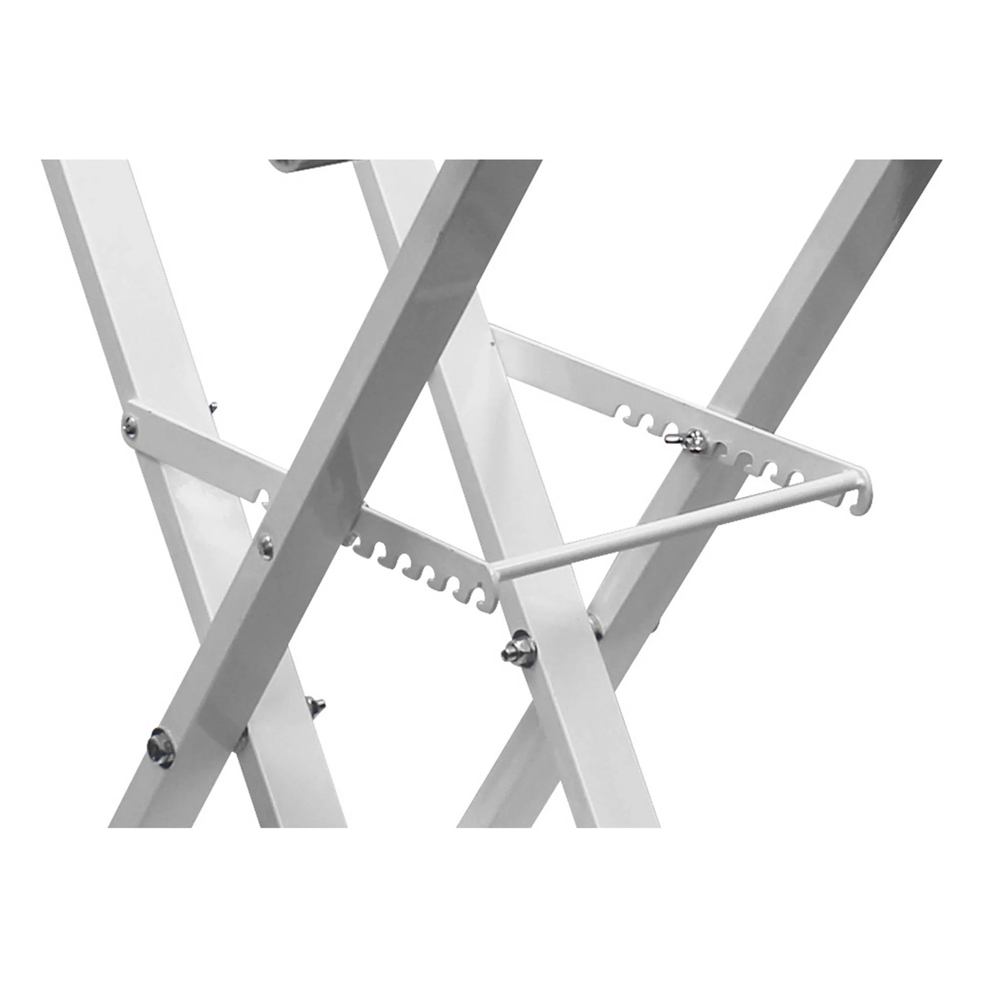Odyssey Innovative Designs X-Stand Combo Dual-Tier Heavy-Duty Folding Stand with Microphone Boom & Laptop/Gear Shelf (white) (Open Box) - Image 4