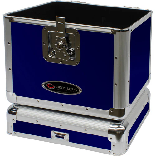 Odyssey Krom Series KLP2 Stackable Record/Utility Case (Blue) - Image 2