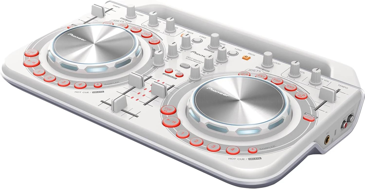 Pioneer DDJ-WeGo 2-W DJ Controller, White - Image 3