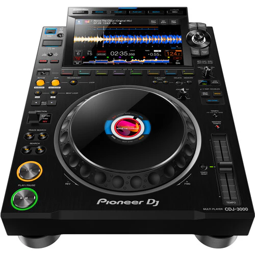 Pioneer DJ CDJ-3000 + Decksaver DS-PC-CDJ3000 Dust Cover - Image 2