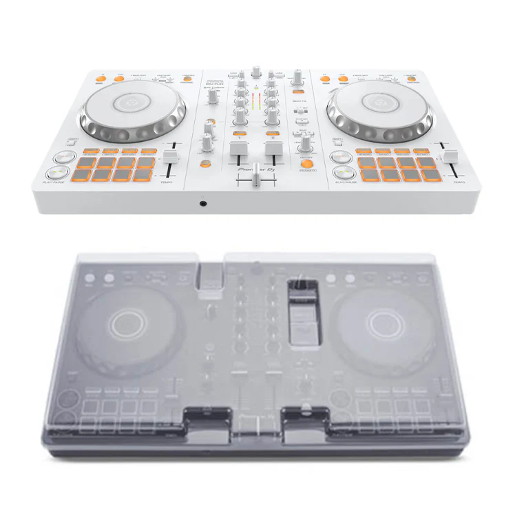 Pioneer DJ DDJ-FLX4 2-Channel DJ Controller - White + Decksaver Dust Cover - Image 4