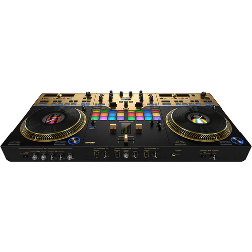 Pioneer DJ DDJ-REV7 2-Channel rekordbox and Serato DJ Pro Controller with Motorized Jog Wheels (Limited Edition Gold) - Image 2