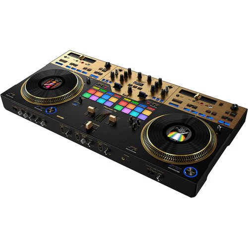 Pioneer DJ DDJ-REV7 2-Channel rekordbox and Serato DJ Pro Controller with Motorized Jog Wheels (Limited Edition Gold) - Image 3