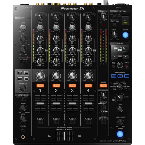 Pioneer DJ DJM-750MK2 4-Channel Professional DJ Club Mixer with USB Soundcard (Open Box) - Image 3