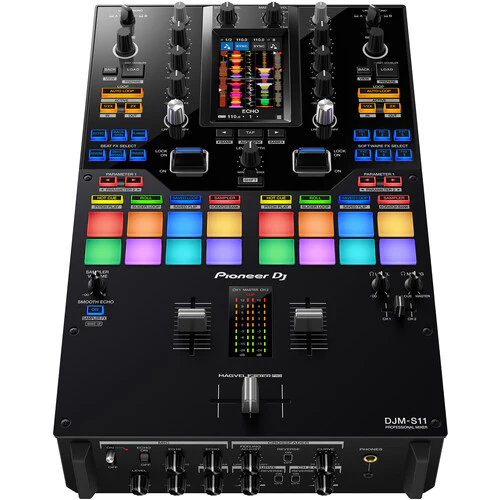 Pioneer DJ DJM-S11 + Odyssey FZ10MIXXD Flight Zone Series Universal 10 Format DJ Mixer Case - Image 2