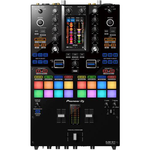 Pioneer DJ DJM-S11 Professional 2-Channel Battle Mixer for Serato DJ Pro / rekordbox (Black) - Image 4