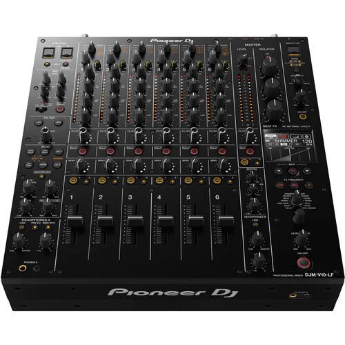 Pioneer DJ DJM-V10-LF Long Fader Creative-style 6-channel DJ Mixer + Decksaver Dust Cover - Image 2