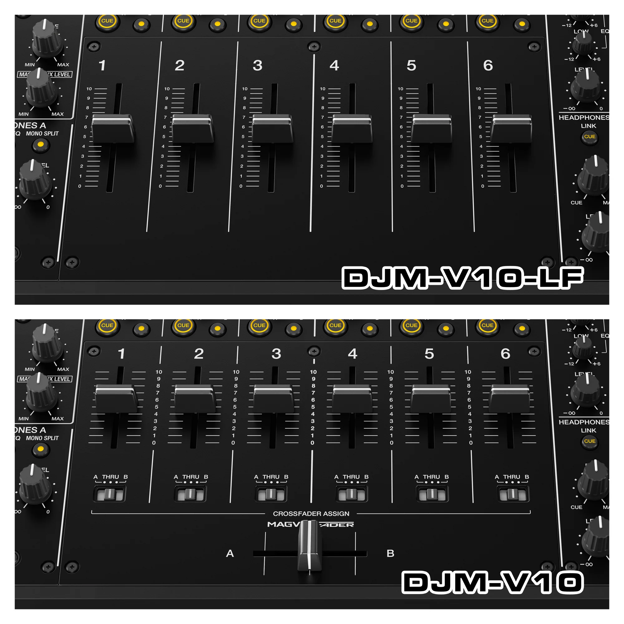 Pioneer DJ DJM-V10-LF Long Fader Creative-style 6-channel DJ Mixer (Open Box) - Image 2