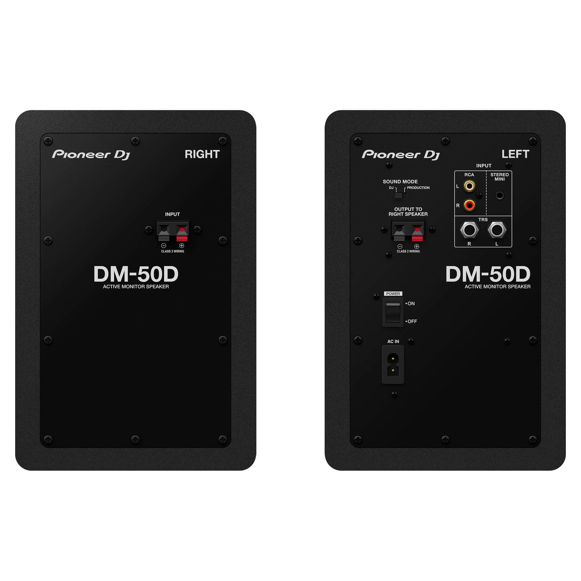 Pioneer Dj DM-50D 5-inch Desktop Monitor System – High-Performance Sound (Black) (Open Box) - Image 3
