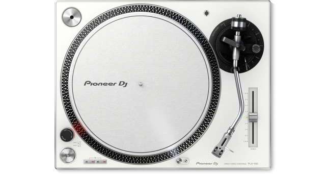 Pioneer DJ PLX-500-W Direct Drive Turntable in White (Open Box)