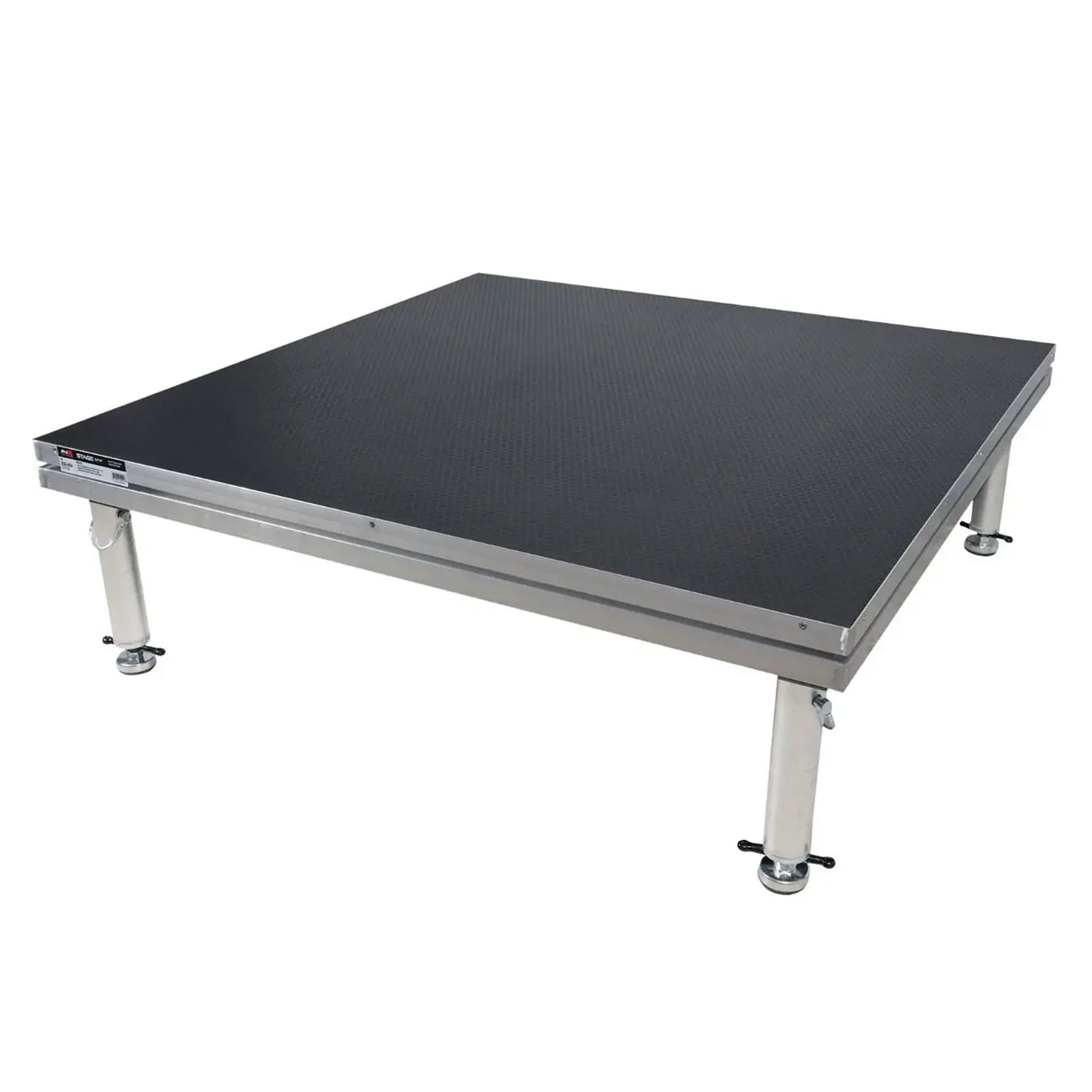 Pro X XSU-4X4 - StageOne 48"x48" Stage Deck with 16" to 22" Adjustable Telescoping Legs and Deck Leveling Clip - Image 2