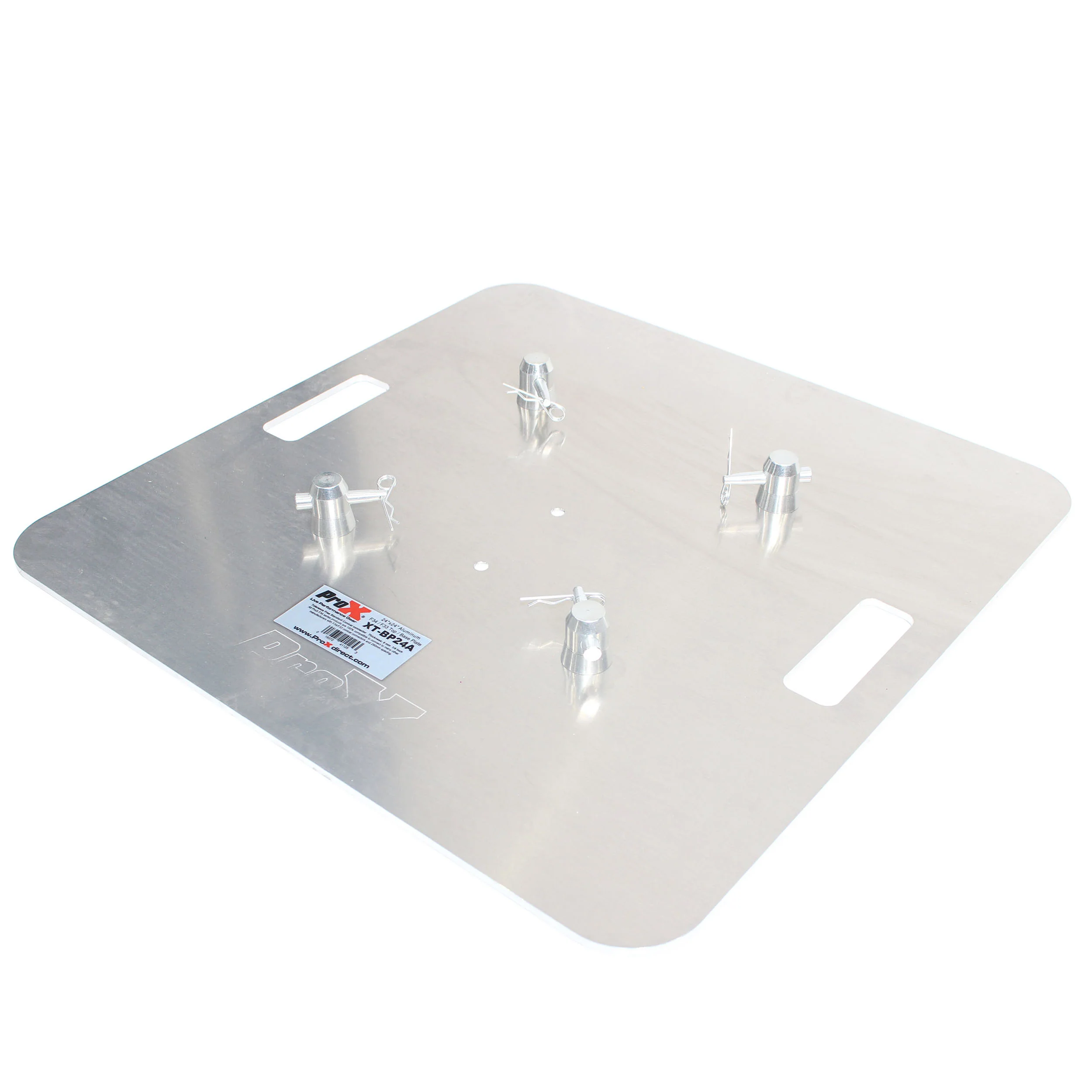 ProX 24 In. x 24 In. 8mm Aluminum Base Plate for F34 and F33 Trussing Fits Most Manufacturers W-Conical Connectors