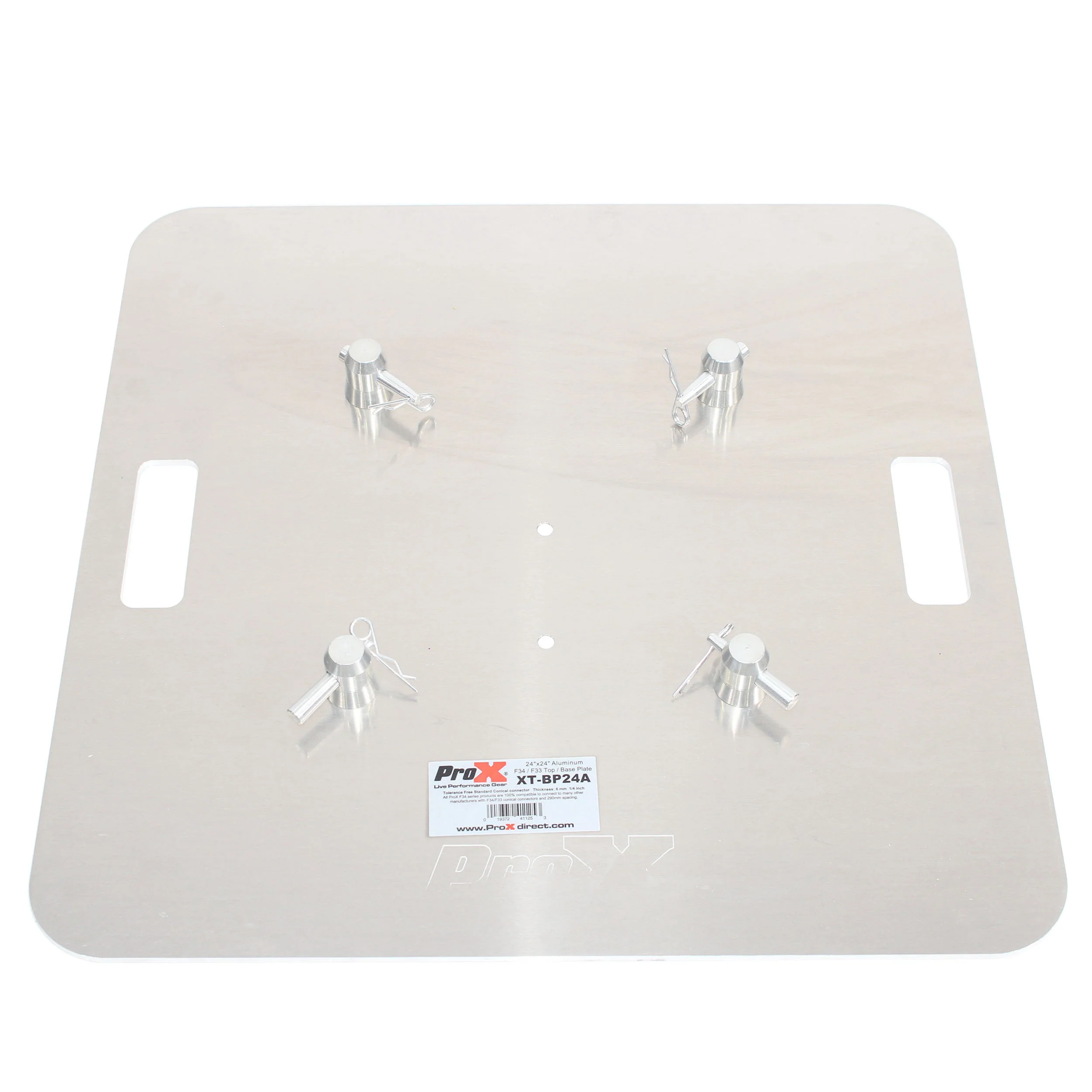 ProX 24 In. x 24 In. 8mm Aluminum Base Plate for F34 and F33 Trussing Fits Most Manufacturers W-Conical Connectors - Image 2