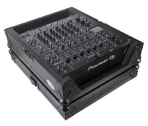 ProX ATA Style Flight Road Case for Pioneer DJM-A9 & DJM V10 DJ Mixer (All Black) - Image 4