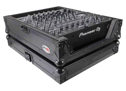 ProX ATA Style Flight Road Case for Pioneer DJM-A9 & DJM V10 DJ Mixer (All Black) - Image 9
