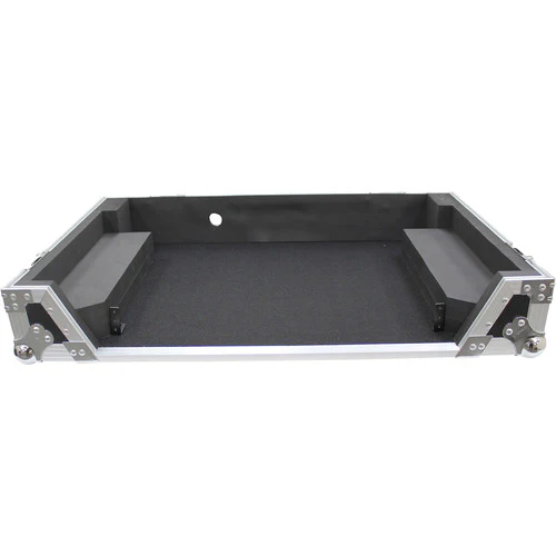 ProX Flight Case for Pioneer DDJ-1000 Controller with Wheels (Silver on Black) - Image 3