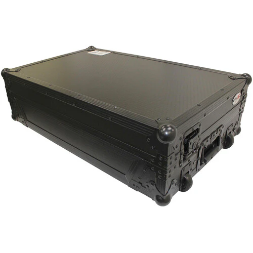 ProX Flight Case with Shelf and Wheels for Pioneer XDJ-XZ System (Black on Black) - Image 3