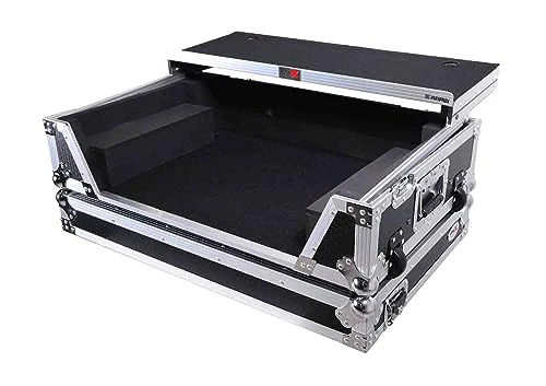 ProX Flight-Style Road Case with Laptop Shelf for DDJ-FLX10 and DDJ-GRV6 Controllers (Black / Silver) - Image 7