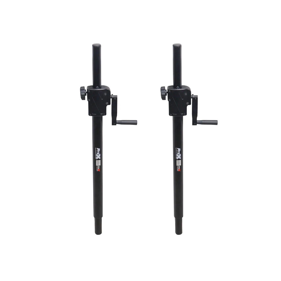 Prox T-SAACX2 PKG Dual Crank System Package Adjustable Speaker-Subwoofer Pole M20 1-3/8" Diameter - from 34"-52"