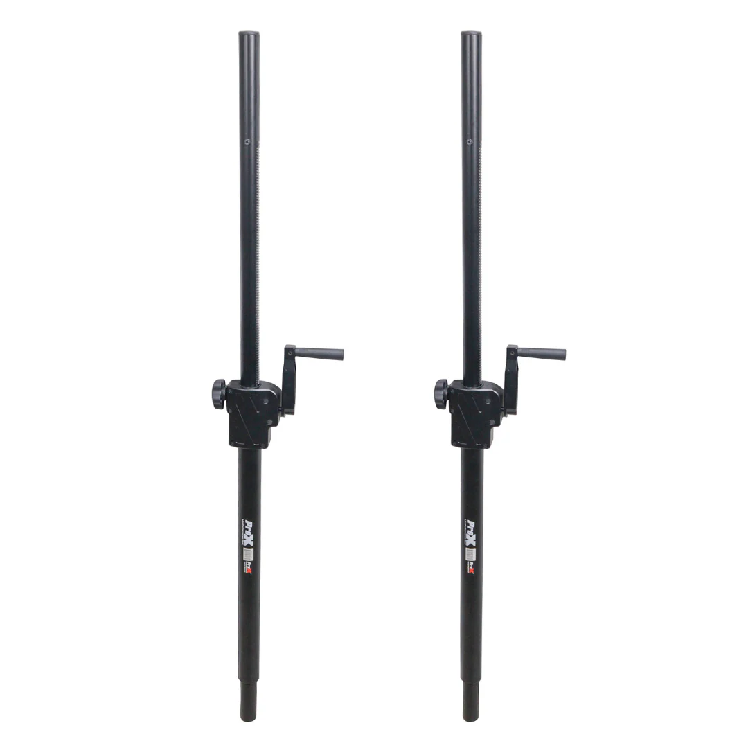 Prox T-SAACX2 PKG Dual Crank System Package Adjustable Speaker-Subwoofer Pole M20 1-3/8" Diameter - from 34"-52" - Image 2