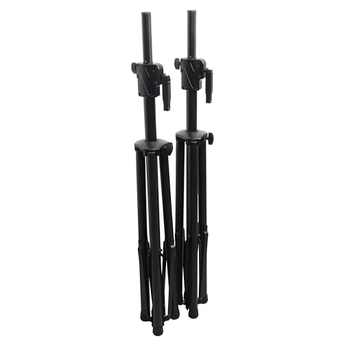 Prox T-SS21CX2 PKG 6' Ft Twin Pack Professional Telescoping Crank Up Speaker Stand Set with Carrying Bag Black Finish - Image 4