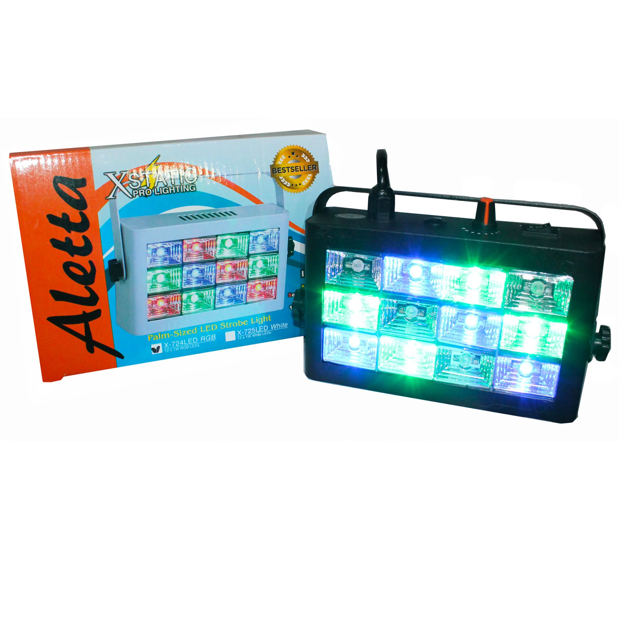 ProX X-724LED Palm Sized Aletta LED Strobe Light RGB - Image 2