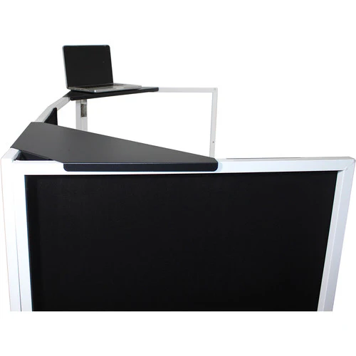 ProX XF-CSB X2 Aluminum Corner Shelf for DJ Facade (Pair, Black) - Image 2
