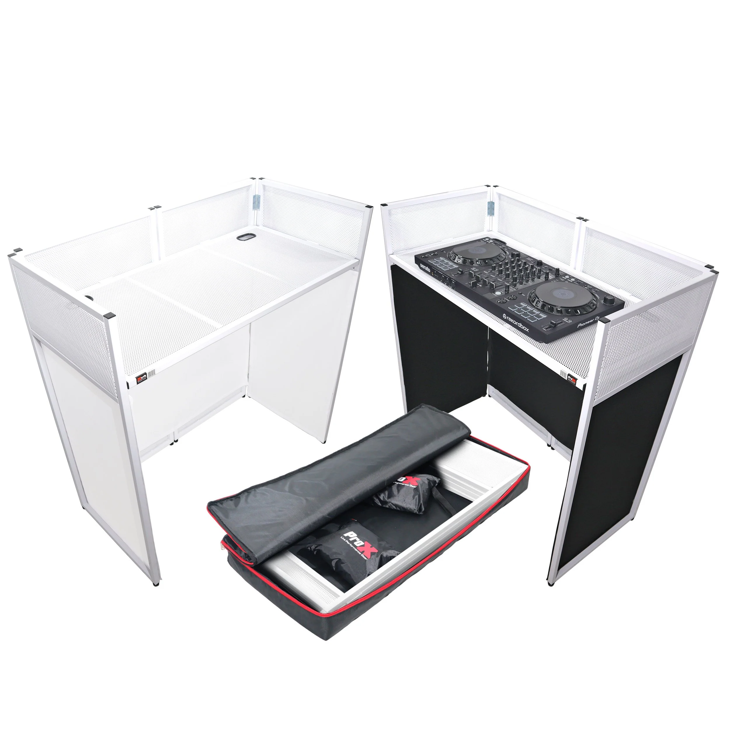 ProX XF-VISTA WH MKII | DJ Booth Facade Table (white)