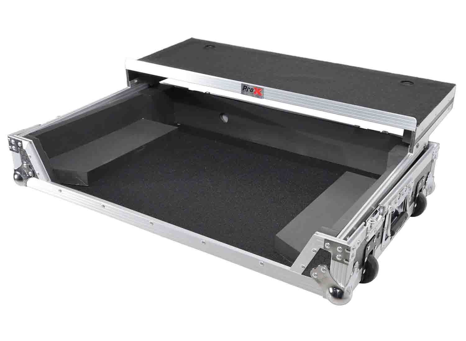 ProX XS-DDJ-REV7 WLT, DJ Flight Case for Pioneer DDJ-REV7 Digital Controller with Sliding Laptop Shelf and Wheels - Image 2
