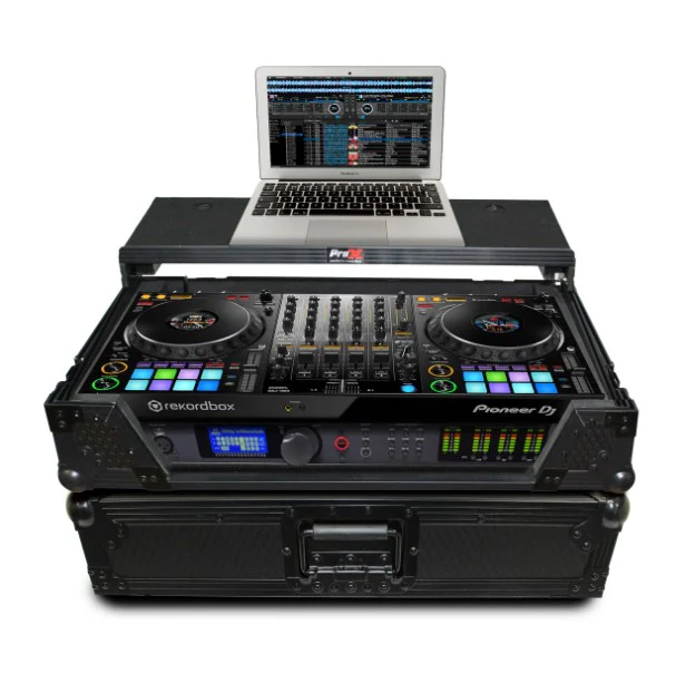 ProX XS-DDJ1000 WLTBL MK2 Flight Case for Pioneer DDJ-1000 or DDJ-1000SRT, Honey Comb Exterior Design, Rugged signature 3/8" Gig Read Series Plywood, High-density foam interior! Black on Black