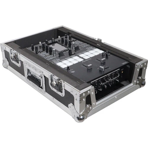 ProX XS-M11 Universal Flight Case for Pioneer DJM-S11 and Rane SEVENTY / SEVENTY-TWO MKII Mixers (Silver on Black) - Image 2
