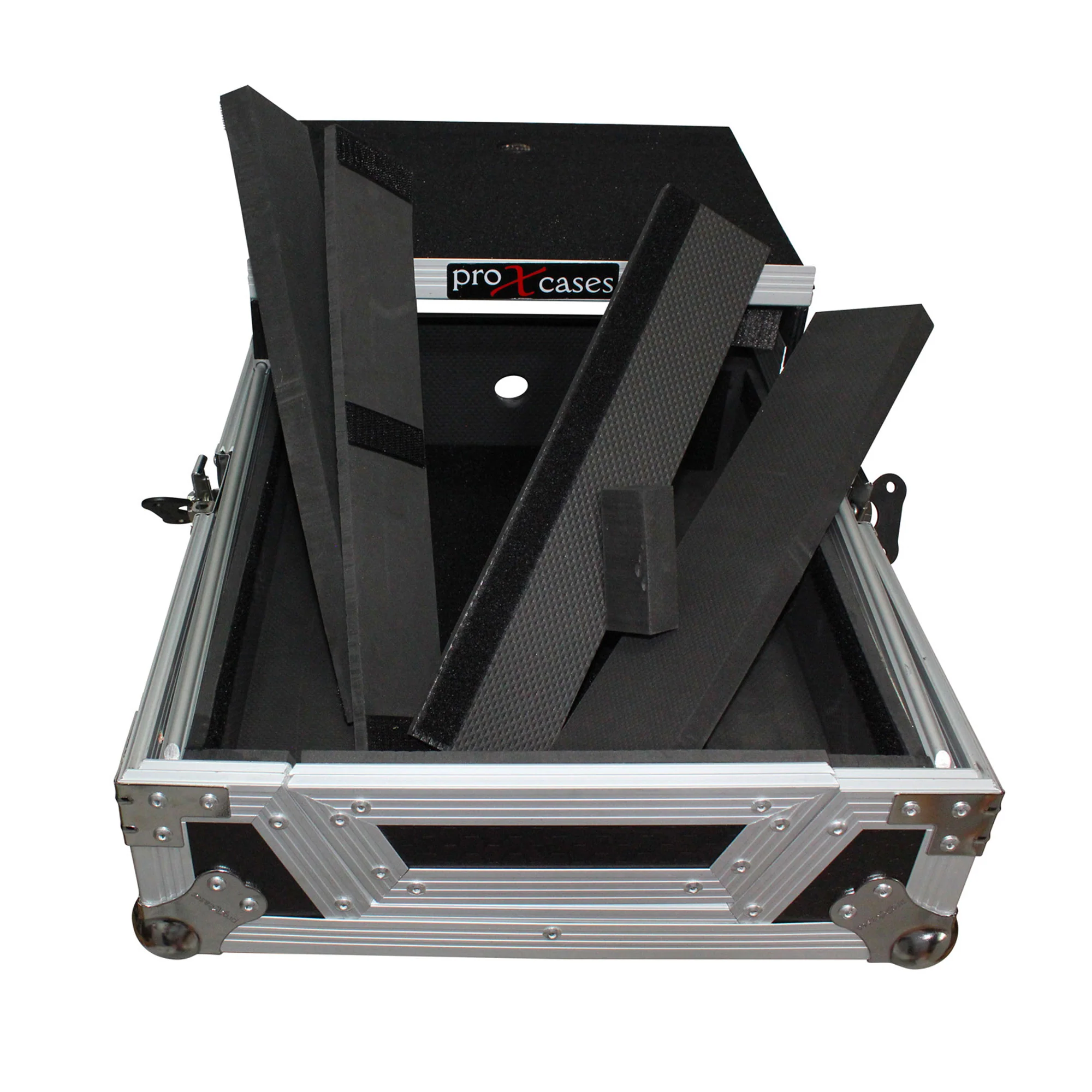 ProX XS-M12LT Mixer ATA Flight Hard Case for Large Format 12" Universal DJ Mixer with Laptop Shelf - Image 12