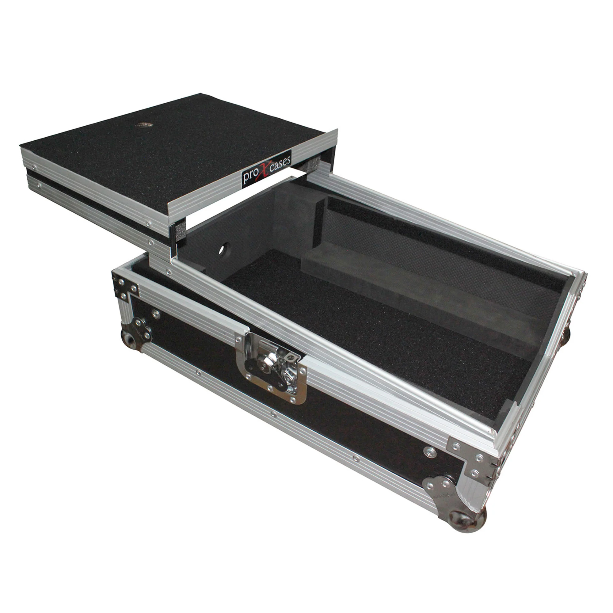 ProX XS-M12LT Mixer ATA Flight Hard Case for Large Format 12" Universal DJ Mixer with Laptop Shelf - Image 3