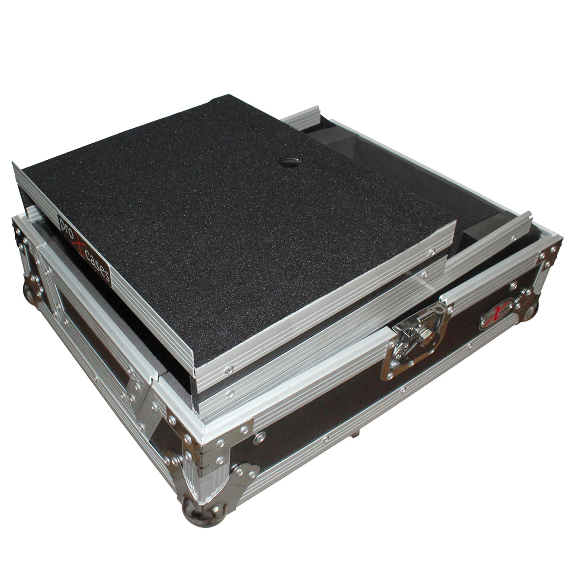 ProX XS-M12LT Mixer ATA Flight Hard Case for Large Format 12" Universal DJ Mixer with Laptop Shelf - Image 4