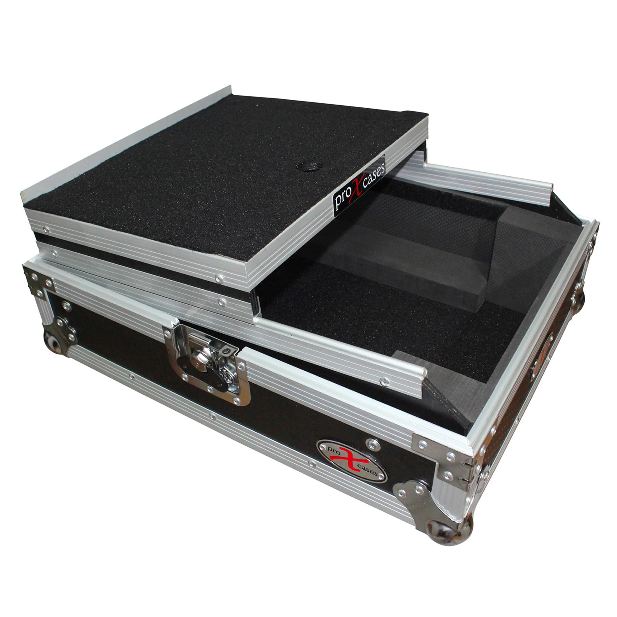 ProX XS-M12LT Mixer ATA Flight Hard Case for Large Format 12" Universal DJ Mixer with Laptop Shelf - Image 5